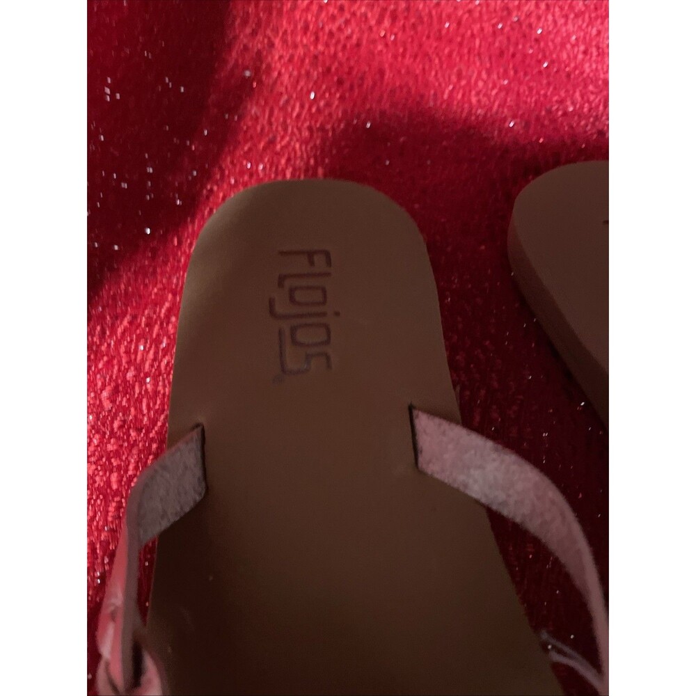 New NWT Womens Flojos Serenity Metallic Silver Brown Flip Flops Sandals 6 - Picture 5 of 8